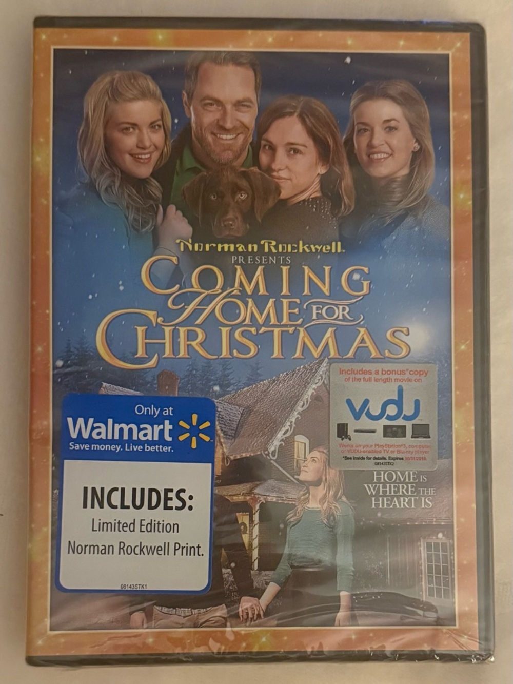 Norman Rockwell Coming Home for Christmas Artwork - Blue/Gold Cover